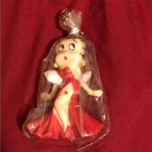 VINTAGE KEY CHAIN - BETTY BOOP - RED GOWN